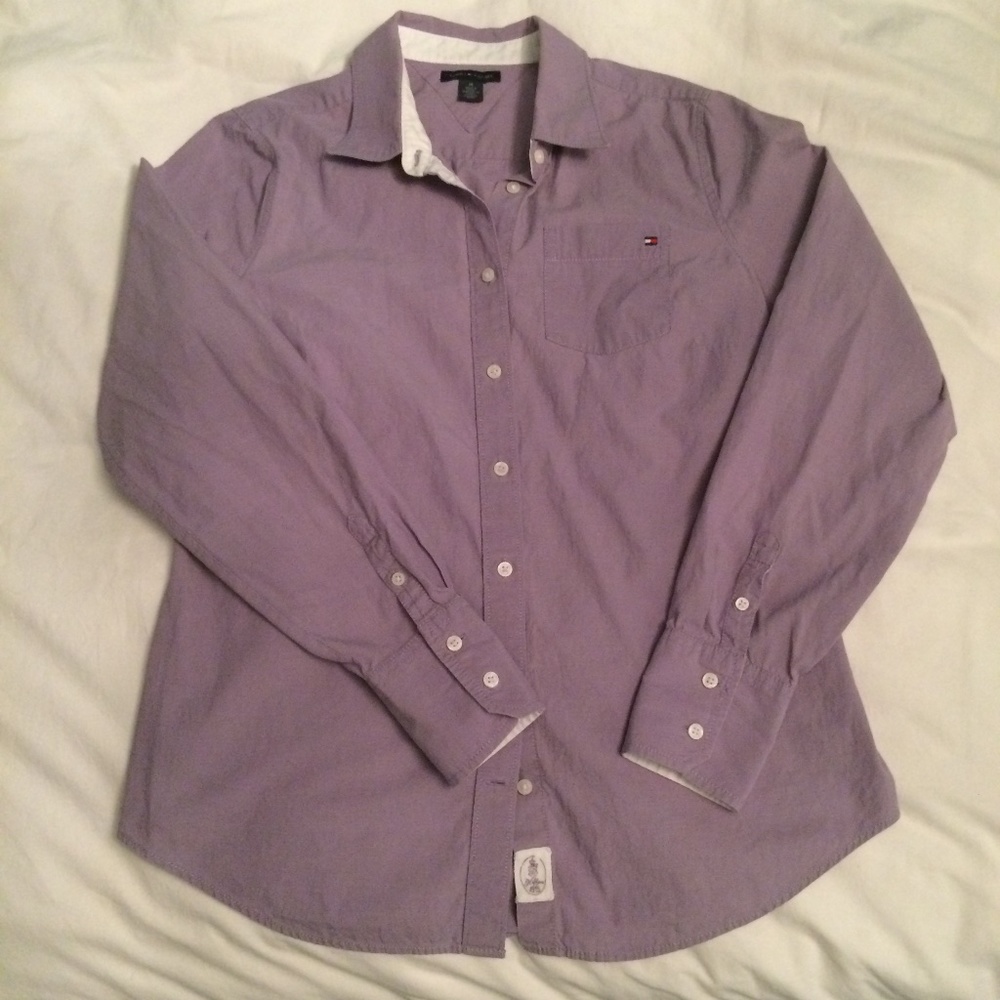 Tommy Hilfiger 85 - Lilas Long Sleeves Button Down Shirt